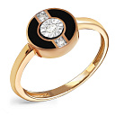 Кольцо из желтого золота с бриллиантами