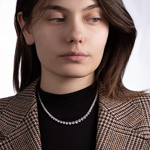 Колье из серебра