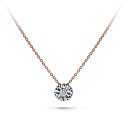 Колье из красного золота с бриллиантом