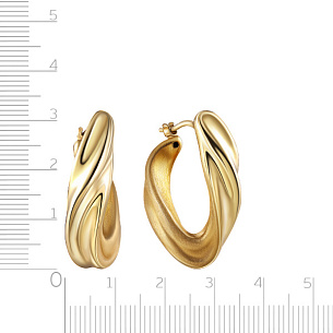 Серьги из серебра с золочением
