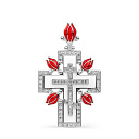 Подвеска из серебра с фианитами