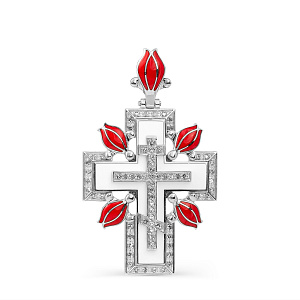 Подвеска из серебра с фианитами