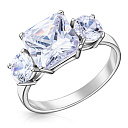 Кольцо из серебра с фианитом