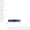 Кольцо из белого золота с бриллиантами, сапфирами