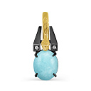 Подвеска из серебра с фианитами