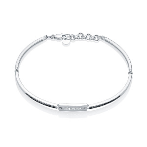 Браслет декоративный из белого золота с бриллиантами