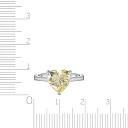 Кольцо из серебра с фианитом