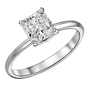 Кольцо из белого золота с бриллиантом