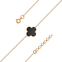 Браслет декоративный из серебра с позолотой