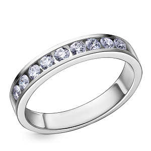 Кольцо из белого золота с бриллиантами