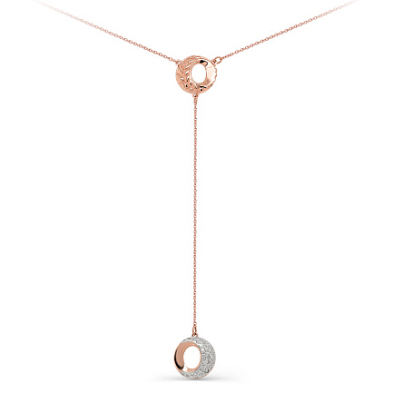 Колье из красного золота с бриллиантами