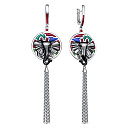 Серьги с английским замком из серебра