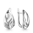 Серьги с английским замком из серебра