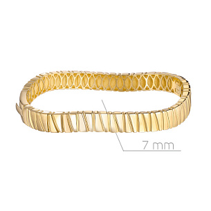 Браслет декоративный из желтого золота