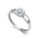 Кольцо из белого золота с бриллиантами