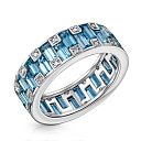 Кольцо из белого золота с бриллиантами