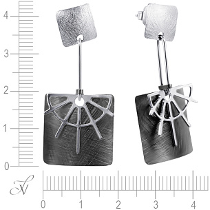 Пусеты из серебра