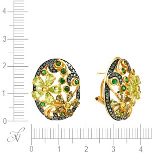 Серьги из желтого золота