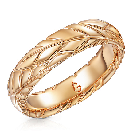 Кольцо обручальное из золота