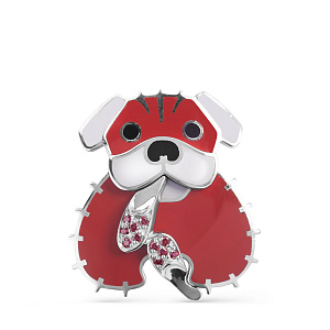 Подвеска из серебра с фианитами