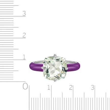 Кольцо из серебра с эмалью