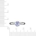 Кольцо из белого золота с бриллиантом