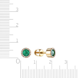 Серьги из желтого золота