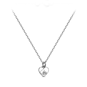 Колье из серебра с бриллиантом, позолотой