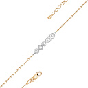 Браслет из красного золота с бриллиантами