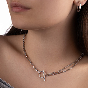 Колье из серебра