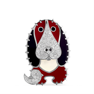 Подвеска из серебра с фианитом