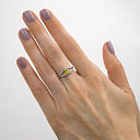 Кольцо из белого золота с бриллиантами