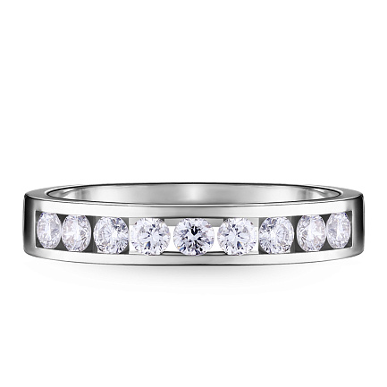 Кольцо из белого золота с бриллиантами