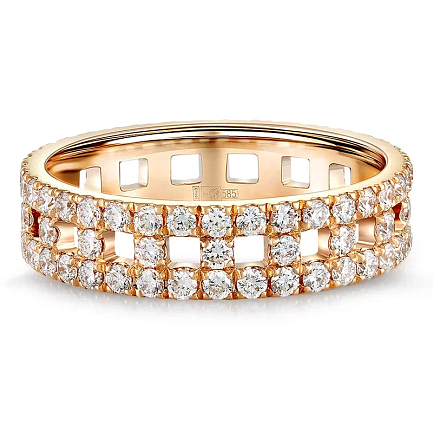 Кольцо из золота с бриллиантами