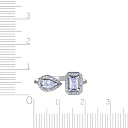 Кольцо из серебра с фианитом