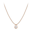 Колье из красного золота с бриллиантом