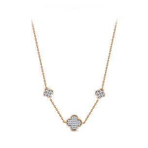 Колье из серебра с фианитом