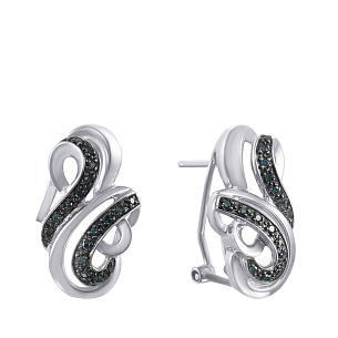 Серьги из белого золота