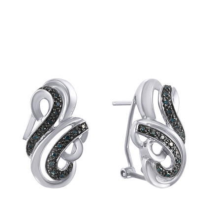 Серьги из белого золота