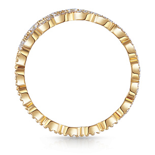 Кольцо из желтого золота с бриллиантом