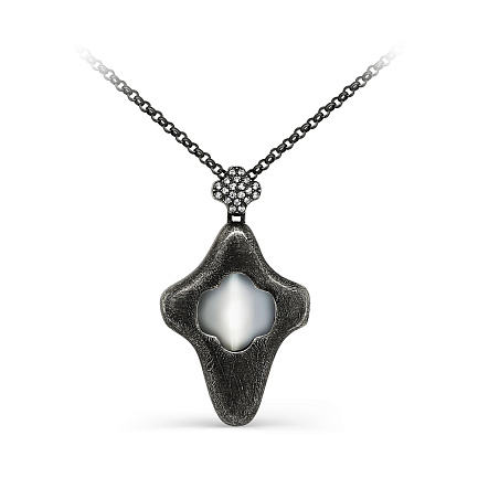 Колье из серебра с фианитами