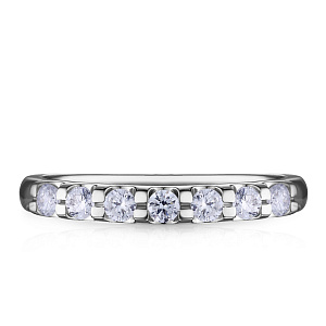 Кольцо из белого золота с бриллиантами