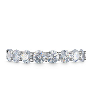 Кольцо из серебра с фианитом