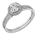 Кольцо из белого золота с бриллиантами