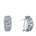 Серьги из белого золота с бриллиантами