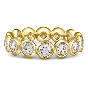 Кольцо из желтого золота с бриллиантом