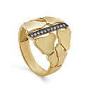 Кольцо из желтого золота с бриллиантами