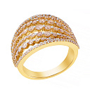 Кольцо из желтого золота с бриллиантами