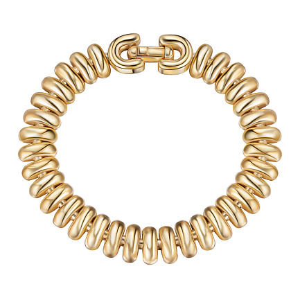 Браслет декоративный из серебра с позолотой