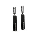 Серьги с английским замком из серебра с фианитами